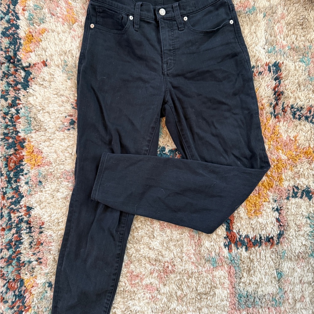 Madewell Women's Black High-Rise Skinny Jeans 28
